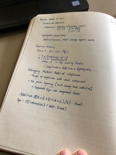 Compliance Equation Notes